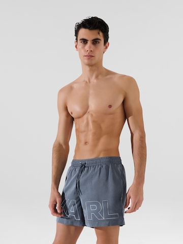 Pantaloncini da bagno di Karl Lagerfeld in blu: frontale