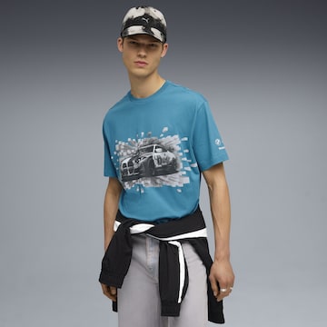 PUMA T-Shirt 'Puma x BMW Motorsport' in Blau: Vorderseite