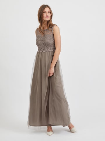 VILA Evening dress 'Lynnea' in Grey