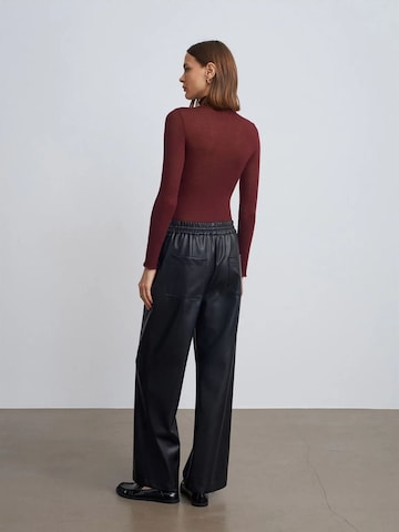 Wide Leg Pantalon Dilvin en noir