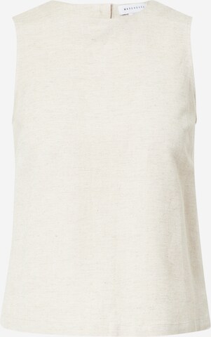 Warehouse Top in Beige: voorkant