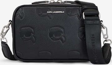Karl Lagerfeld - Mala de ombro 'Ikonik' em preto: frente