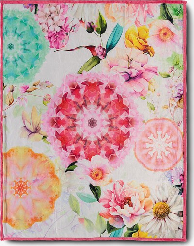 hip Decke 'Amelie' in türkis / orange / pink / weiß, Produktansicht