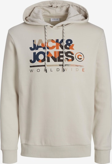 JACK & JONES Collegepaita 'JWHLUKE' värissä tummansininen / beigenharmaa / oranssi / musta, Tuotenäkymä
