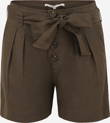 Only Petite Regular Pleat-front trousers 'VIVA' in Brown: front