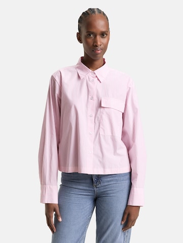 TOM TAILOR DENIM Bluse in Pink: Vorderseite