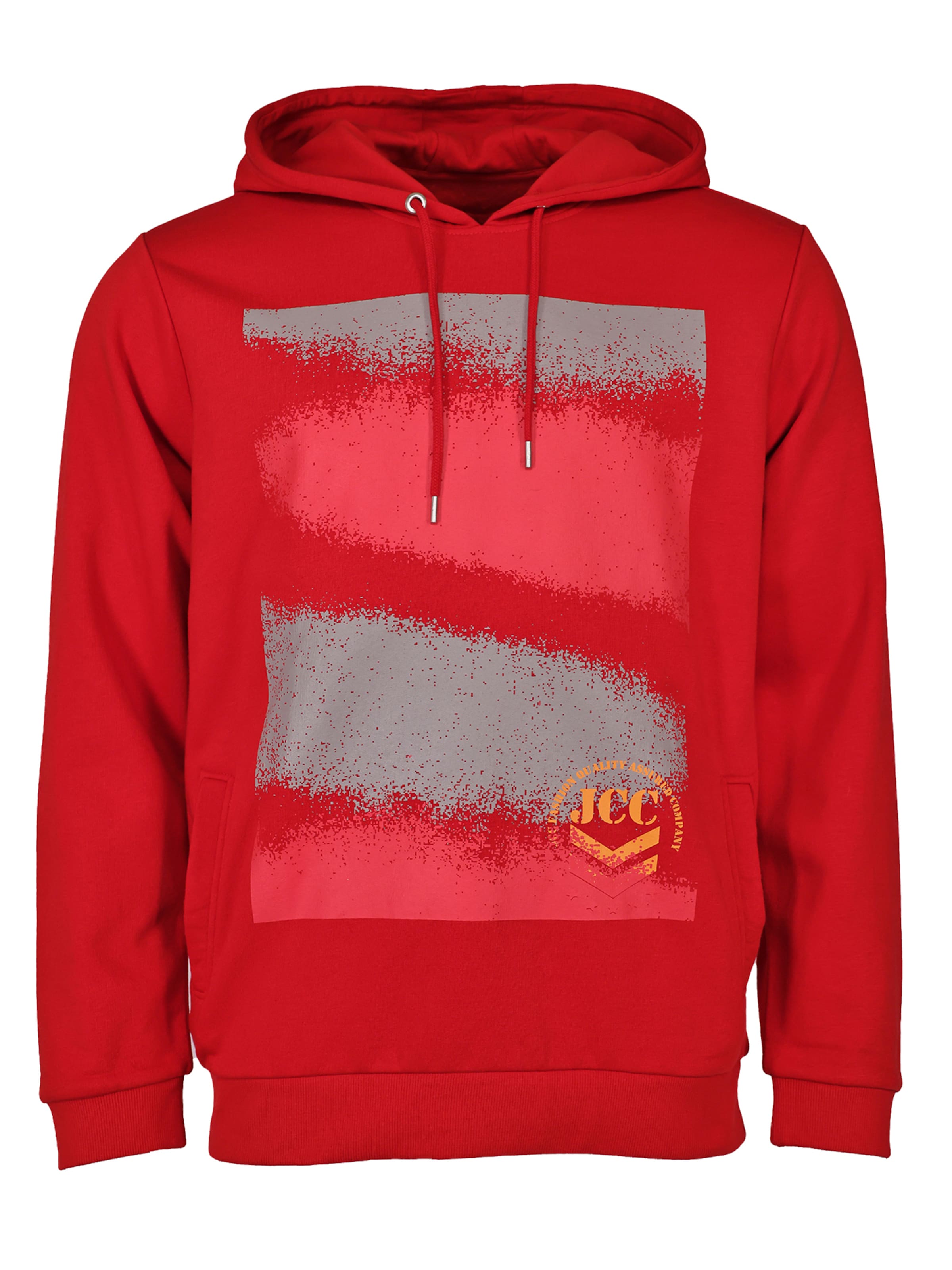 JCC Hoodie in Rot: Vorderseite