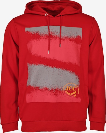 JCC Hoodie in Rot: Vorderseite
