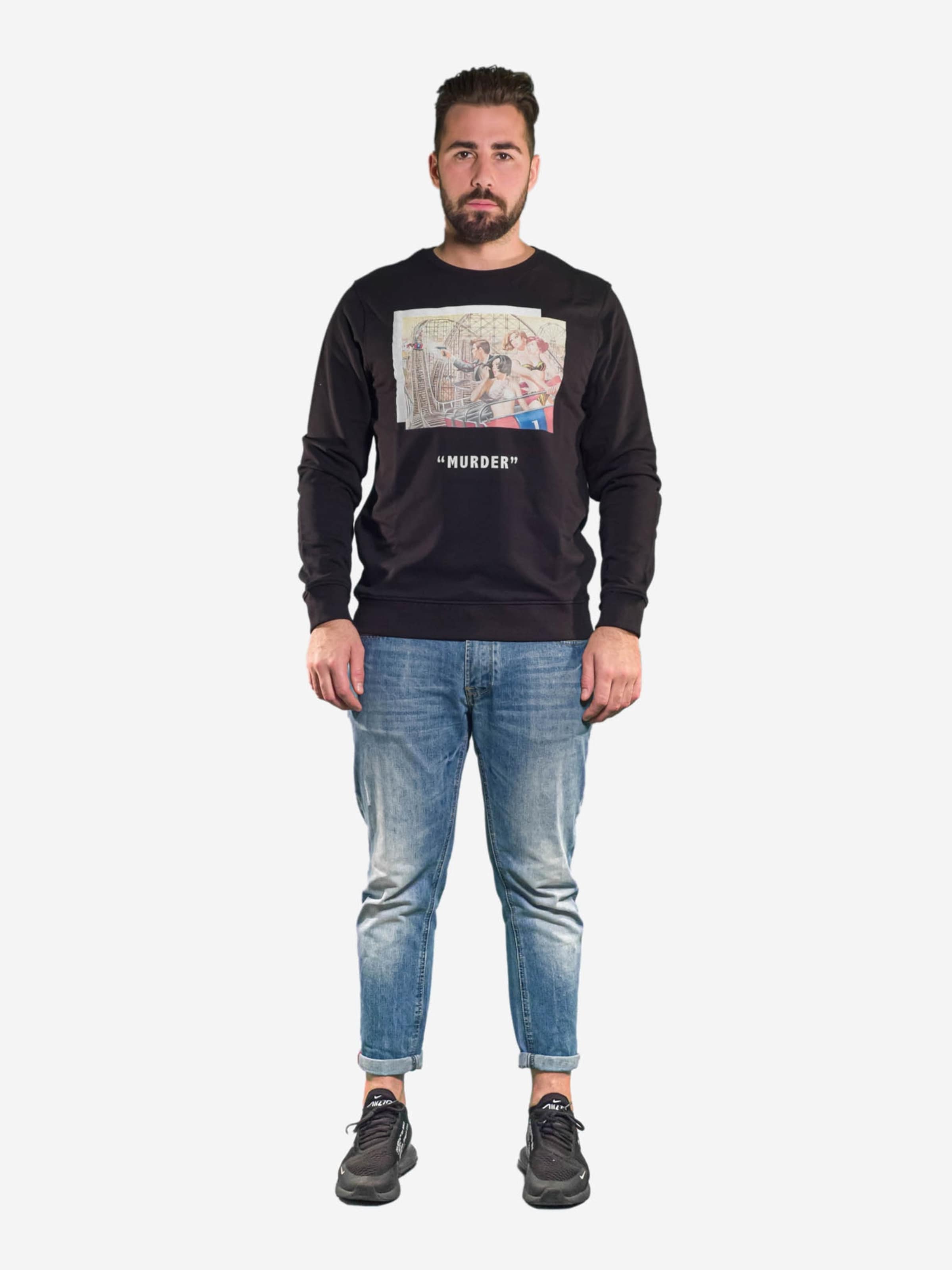 Männer Sweat Openspace Sweatshirt in Schwarz - YF90705 Männer Sweat Openspace Sweatshirt in Schwarz - YF90705