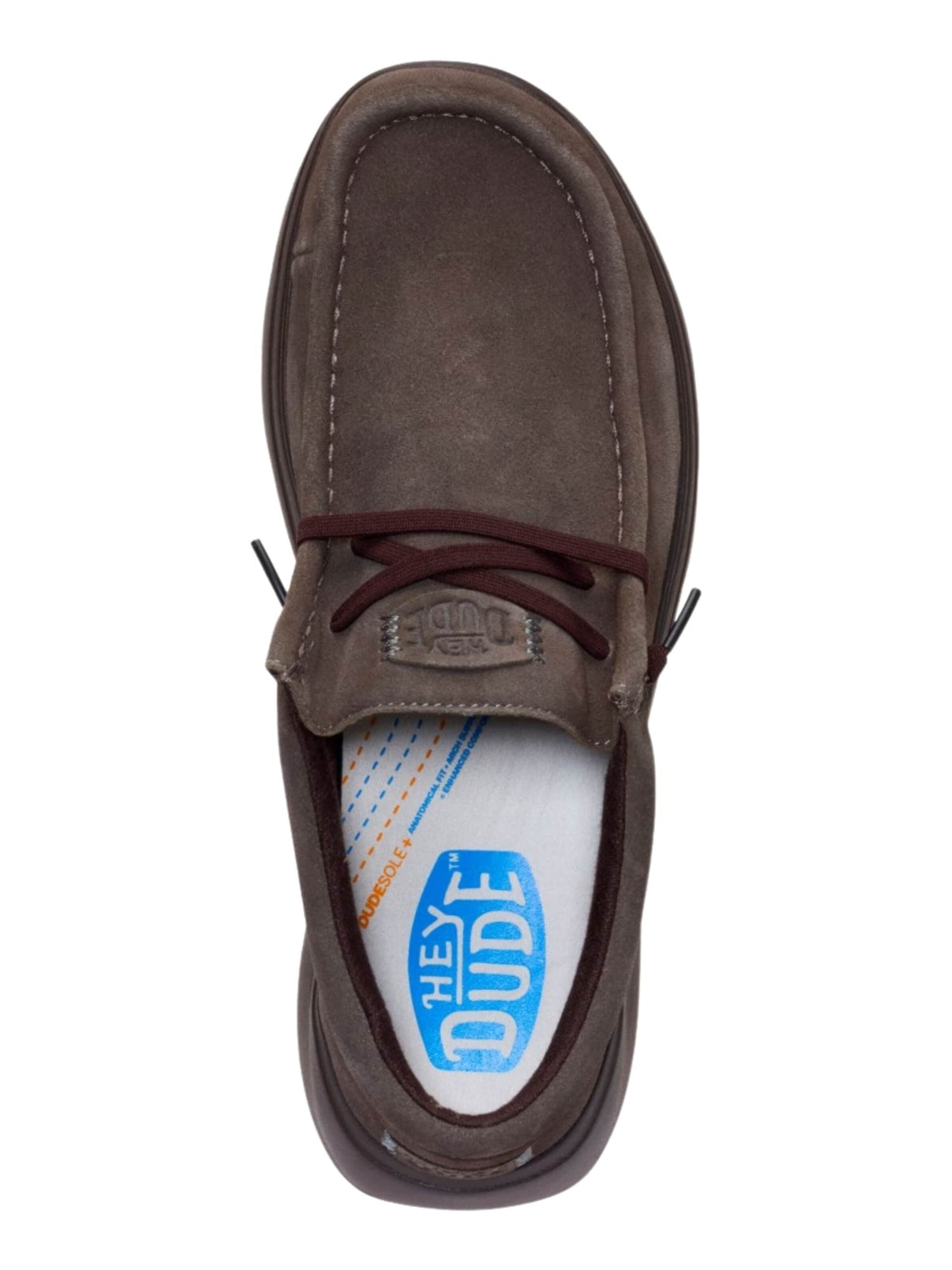 HEY DUDE Mockasin 'Wally COMF Suede' i brun