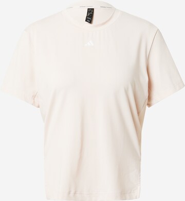 T-shirt fonctionnel 'Versatile' ADIDAS PERFORMANCE en beige : devant