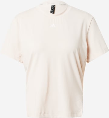 ADIDAS PERFORMANCE Sportshirt 'Versatile' in Beige: predná strana