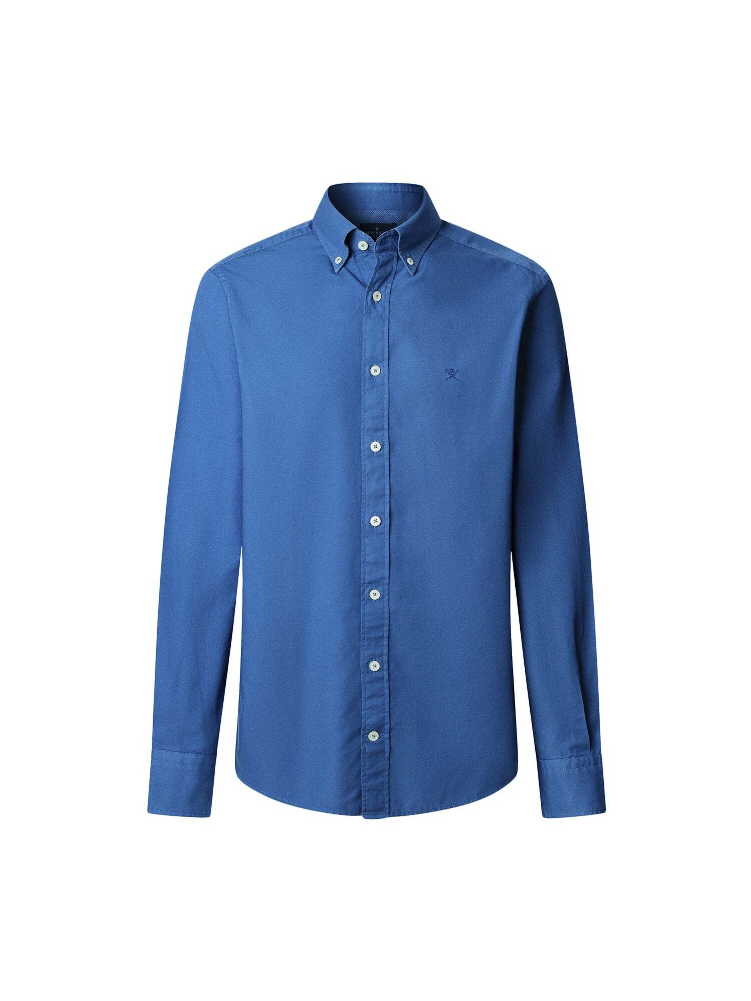 Coupe regular Chemise 'Ess' Hackett London en bleu : devant
