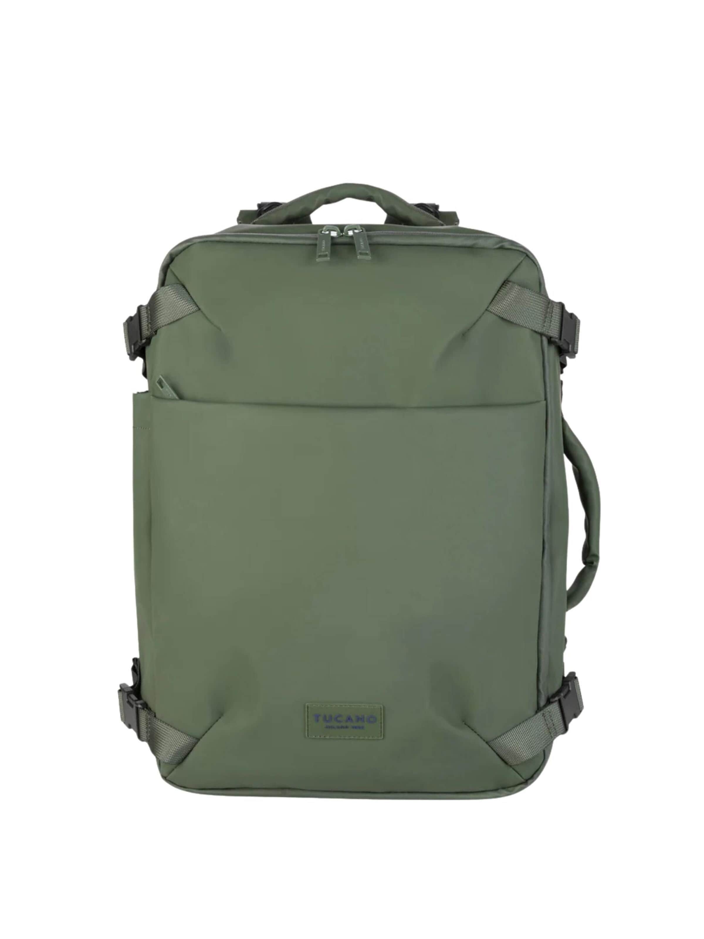 TUCANO Plecak 'TUGO' M DRY BAGAGLIO A MANO 15.6"' w kolorze zielony: przód