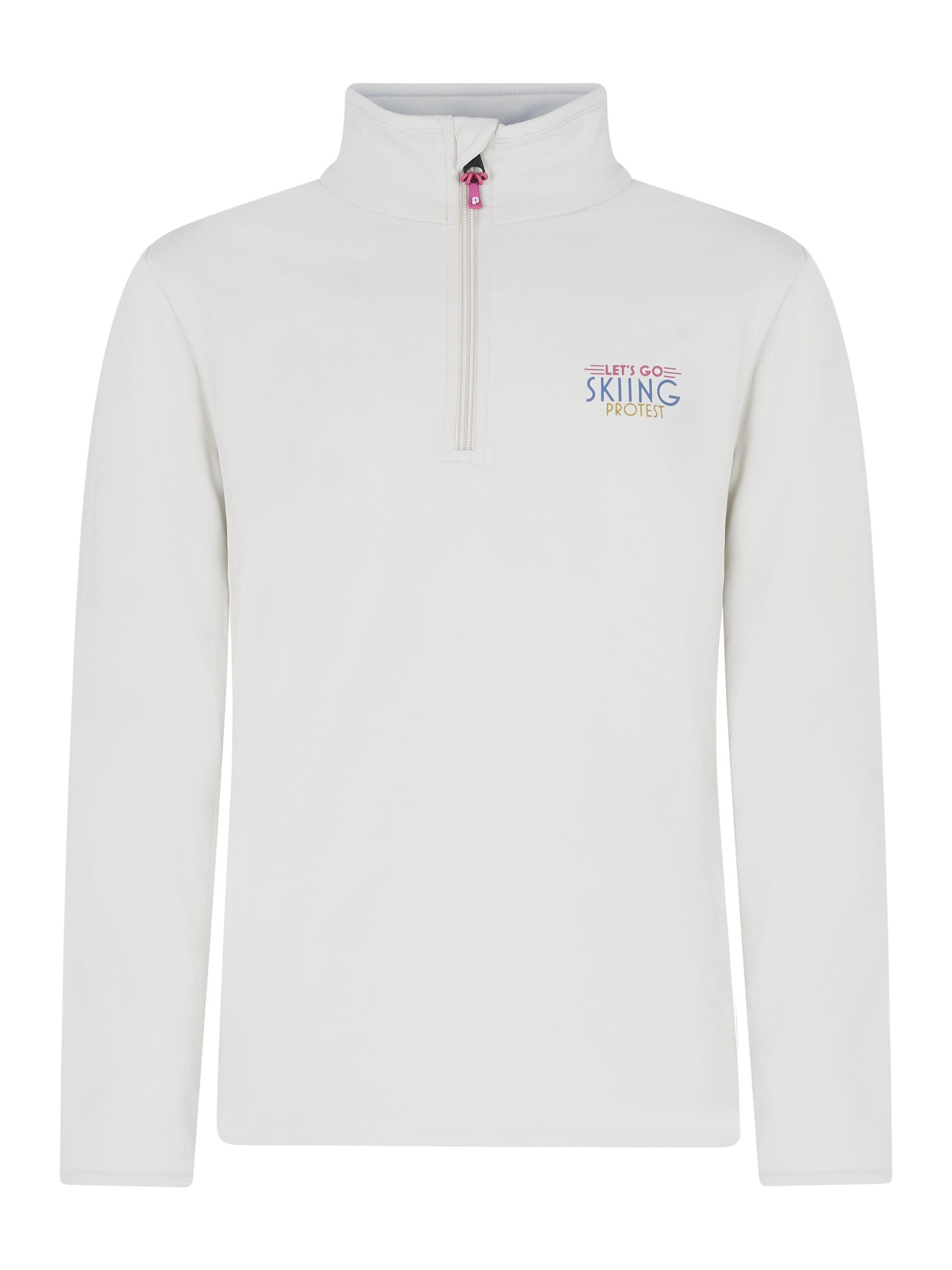 PROTEST Sportsweatshirt 'PRTDESRA JR'‌‌‌‌‌ in Weiß: Vorderseite