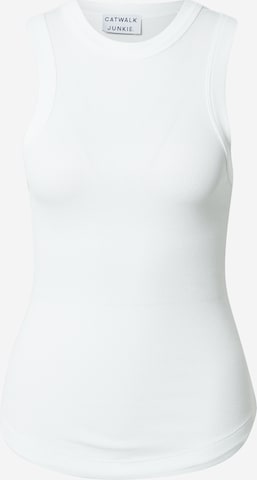 CATWALK JUNKIE - Top 'DEWI' em branco: frente