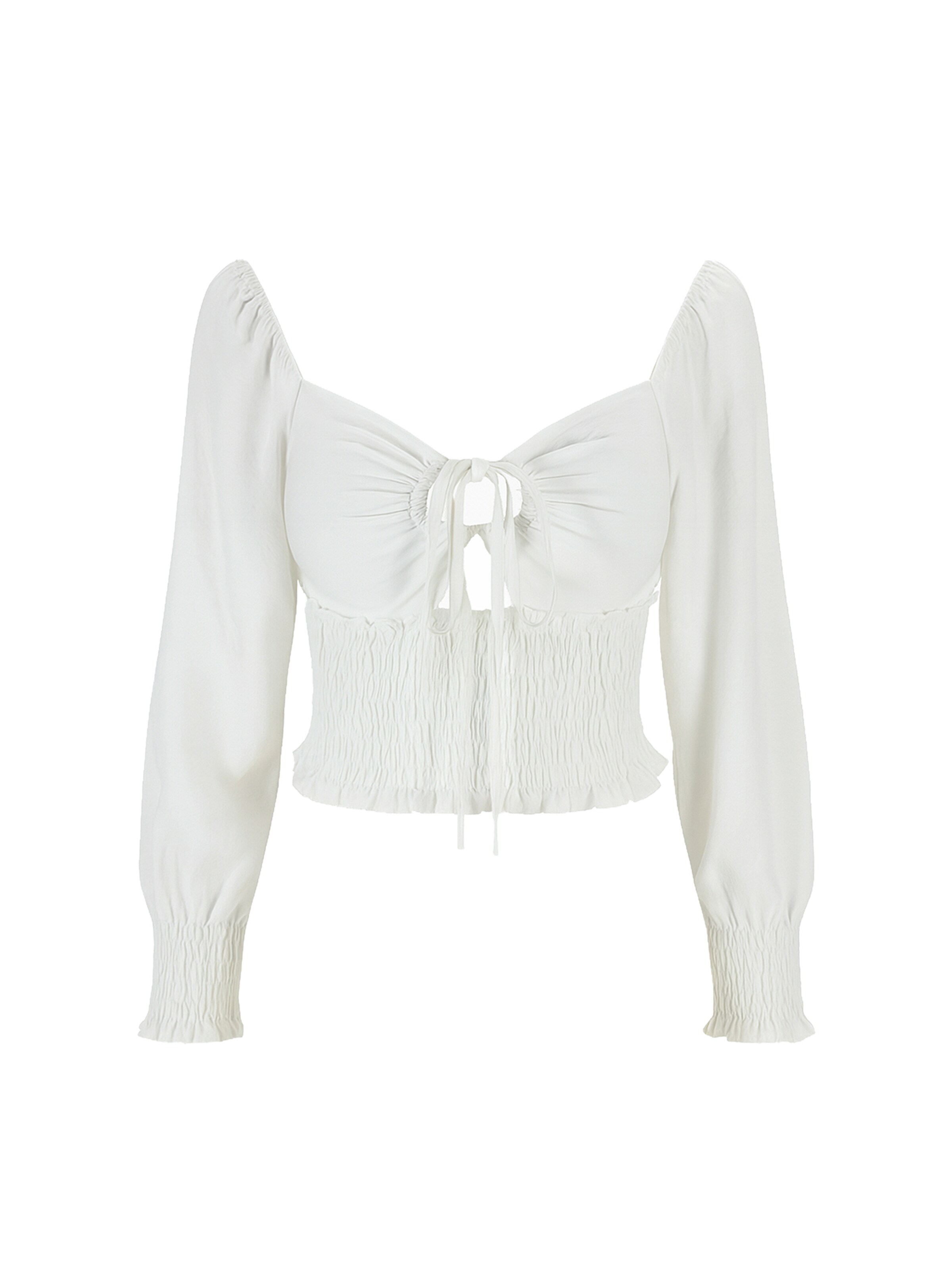 Chemisier Elara en blanc : devant
