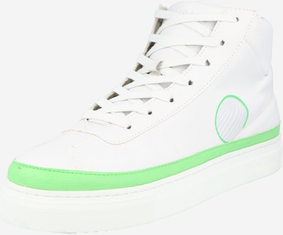 Sneaker înalt Komrads pe verde kiwi / alb, Vizualizare produs