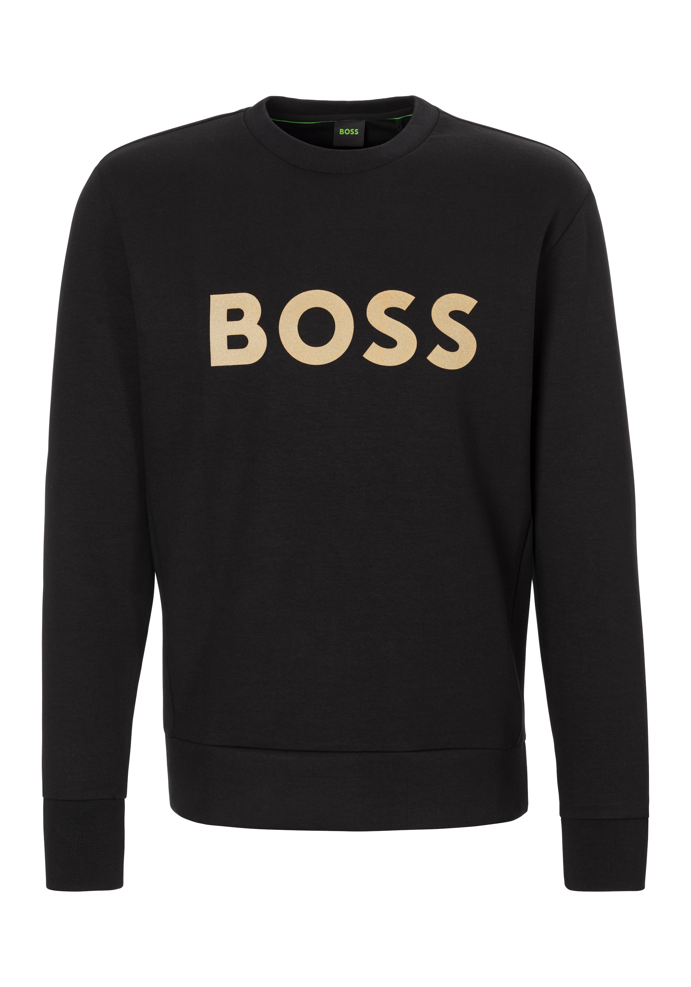 BOSS Sweatshirt in Schwarz: Vorderseite