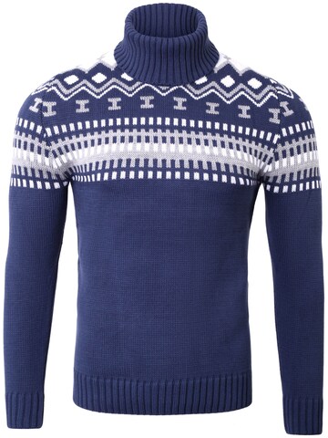 Reslad Pullover 'RS3014' in Blau: Vorderseite