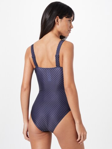 Hunkemöller Balconette Badeanzug 'Ocean Bloom' in Blau