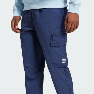 ADIDAS ORIGINALS Tapered Cargo trousers 'Trefoil Essentials' in Blue