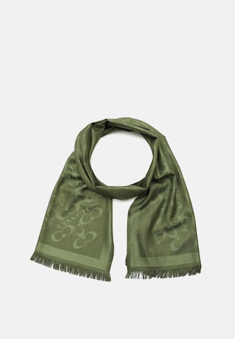 COACH Sjal 'Signature C Oblong' i grøn