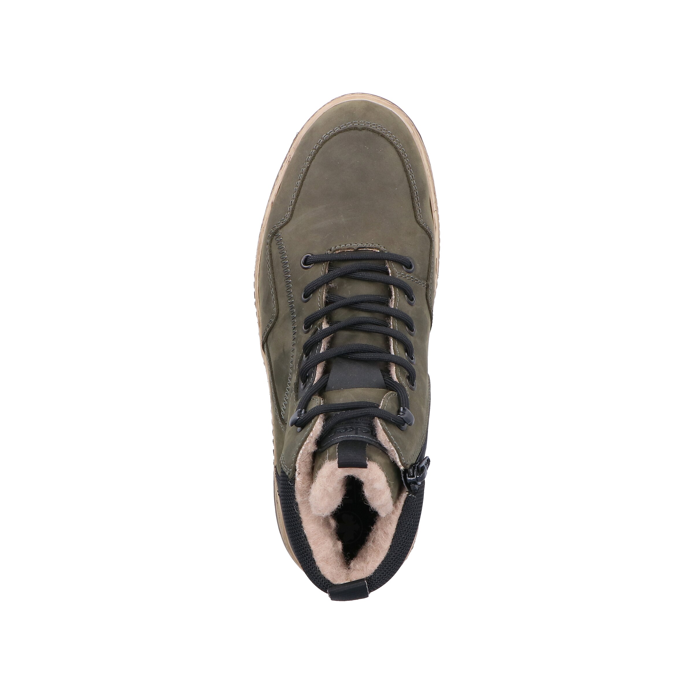 Rieker Schnürstiefel in Grün