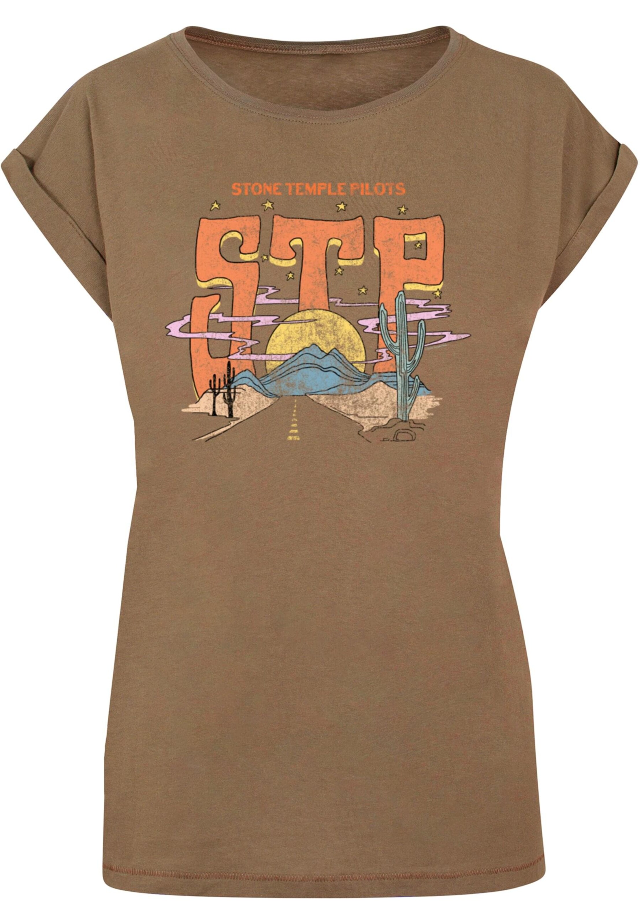 T-shirt 'Stone Temple Pilots - Desert Highway' Merchcode en marron : devant
