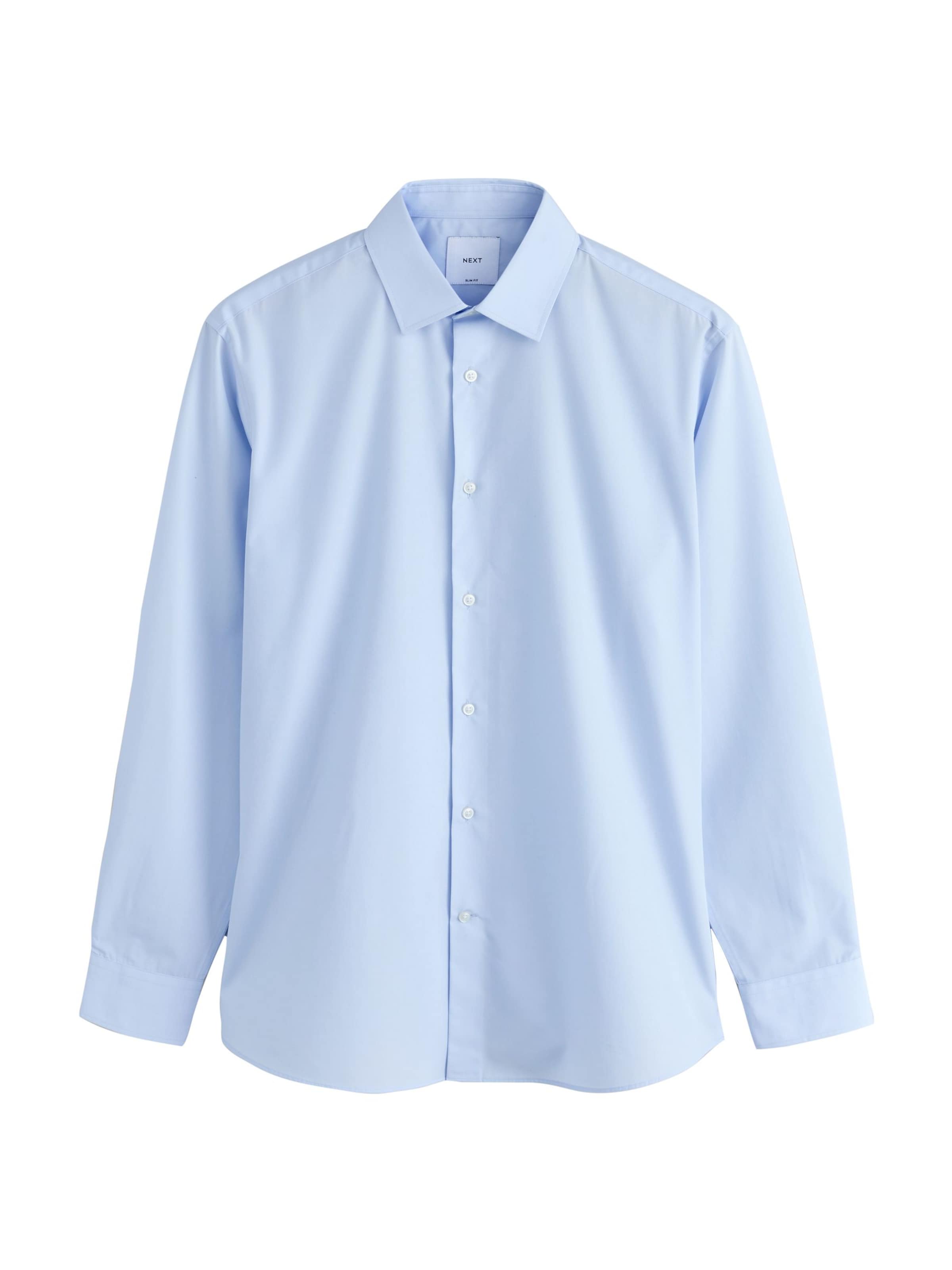 Next - Ajuste estrecho Camisa en azul