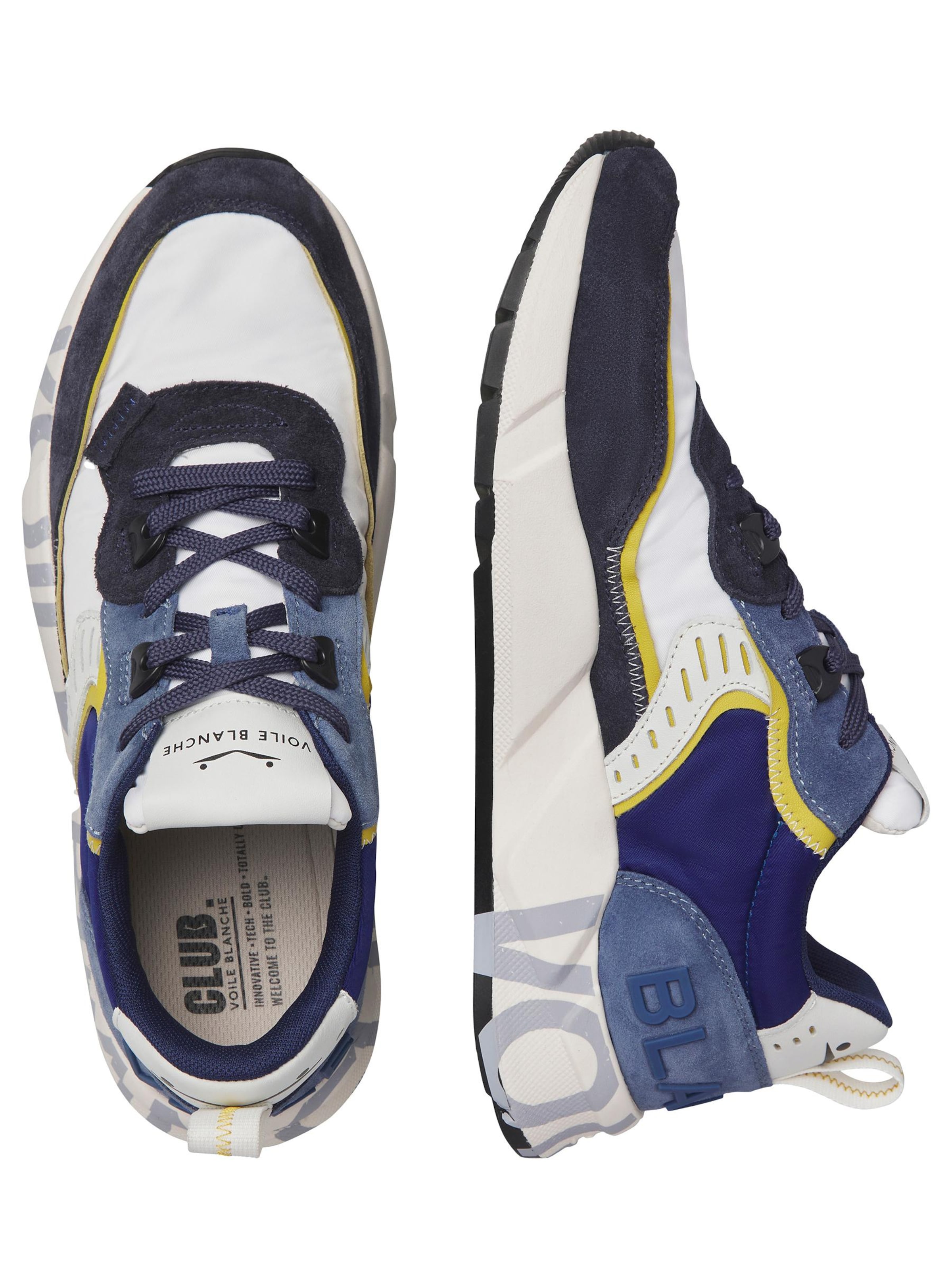 Voile blanche Platform trainers 'CLUB01.' in Yellow