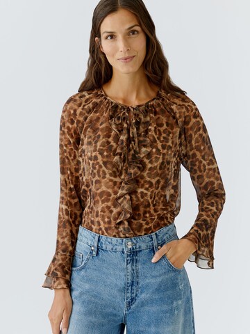 OUI Blouse in Brown: front