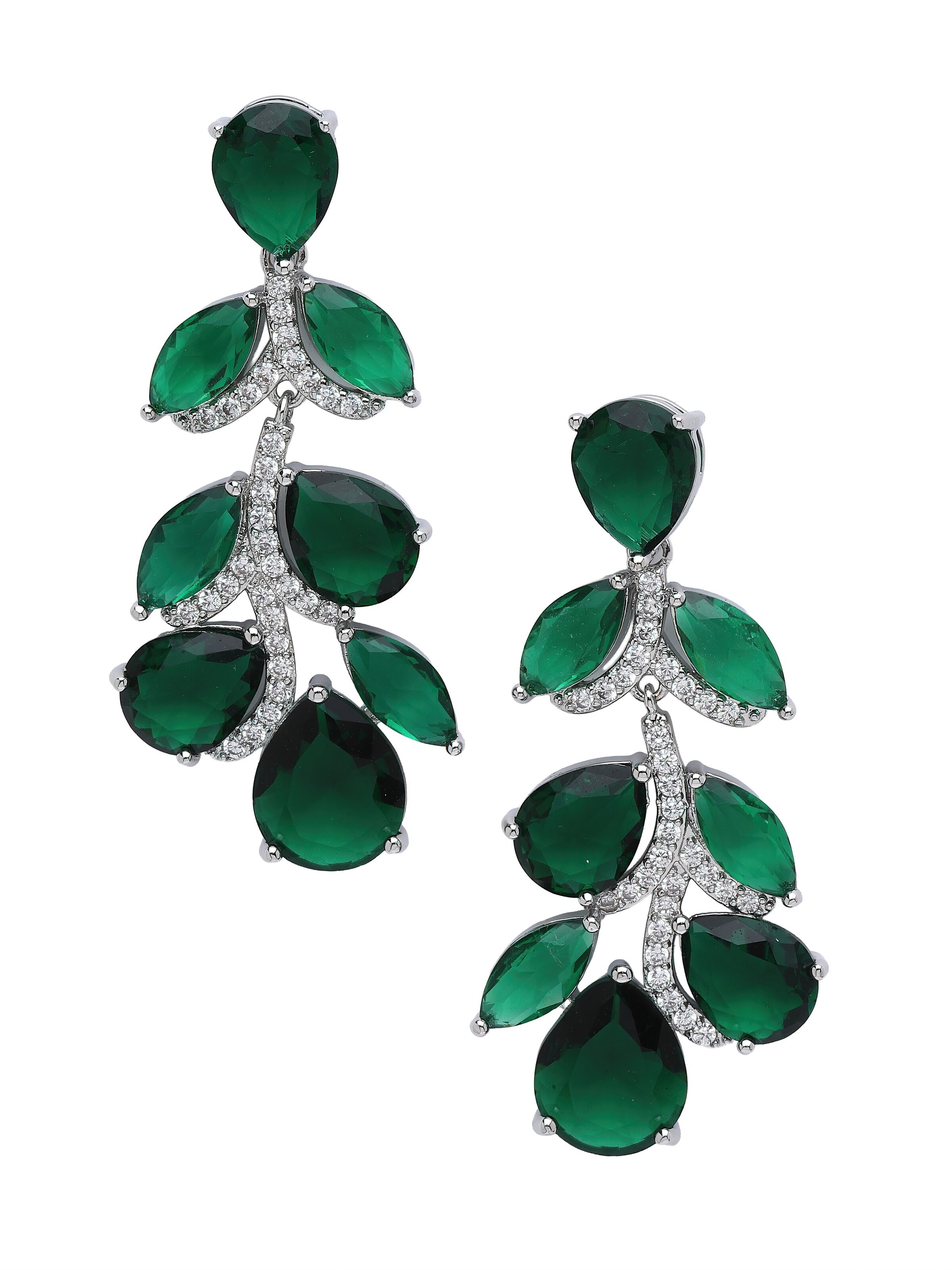 AVANT-GARDE PARIS Øreringe 'Valtrisse' i grøn: forside