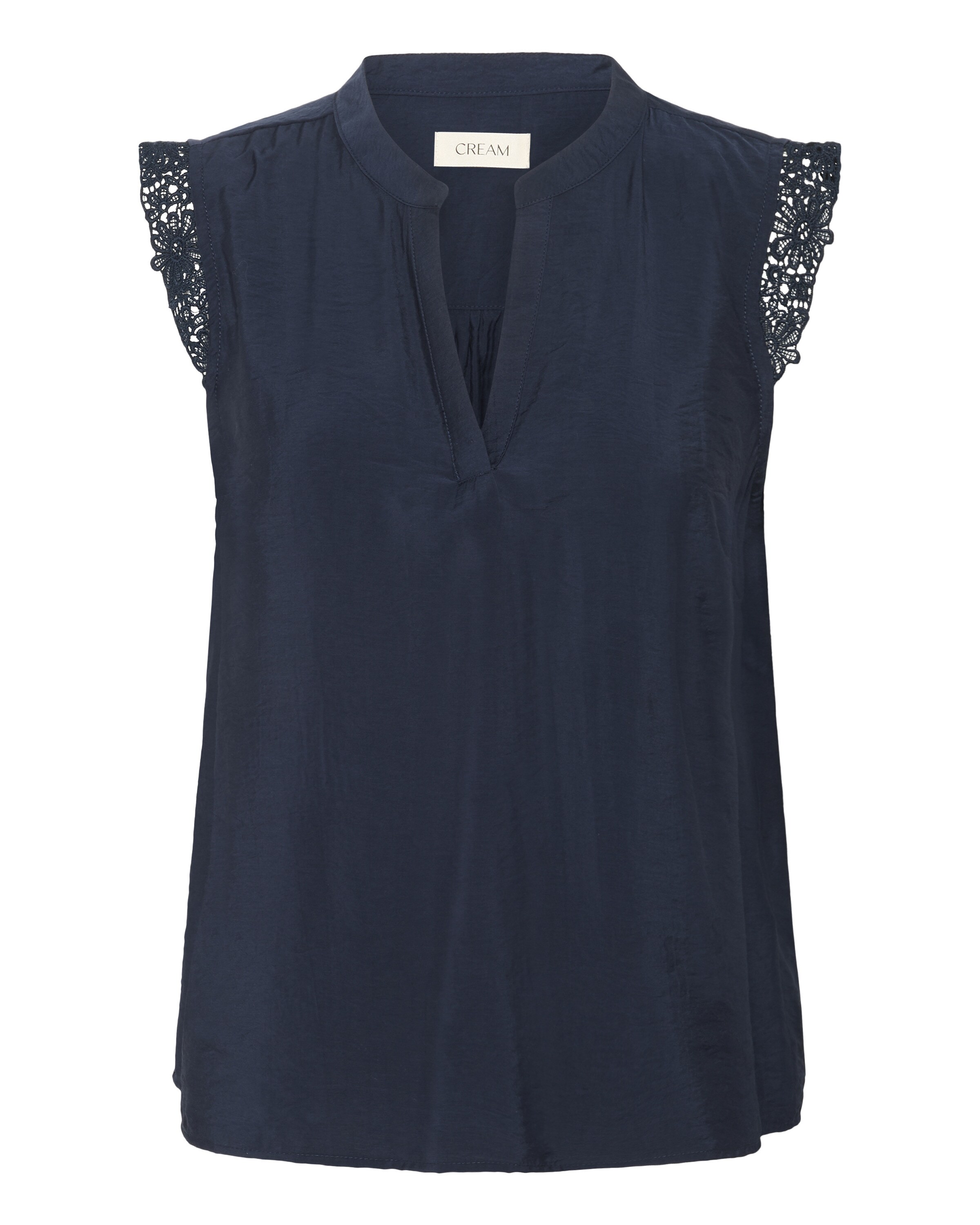 Cream Blouse 'Frammy' in Night blue, Item view