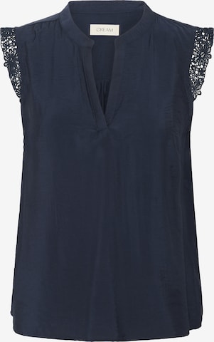 Cream Blouse 'Frammy' in Blauw: voorkant