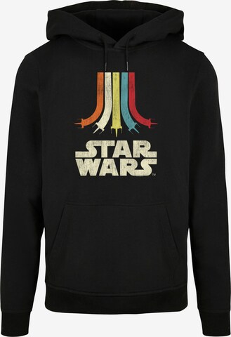 F4NT4STIC Sweatshirt'Star Wars Retro Rainbow' in Schwarz: predná strana