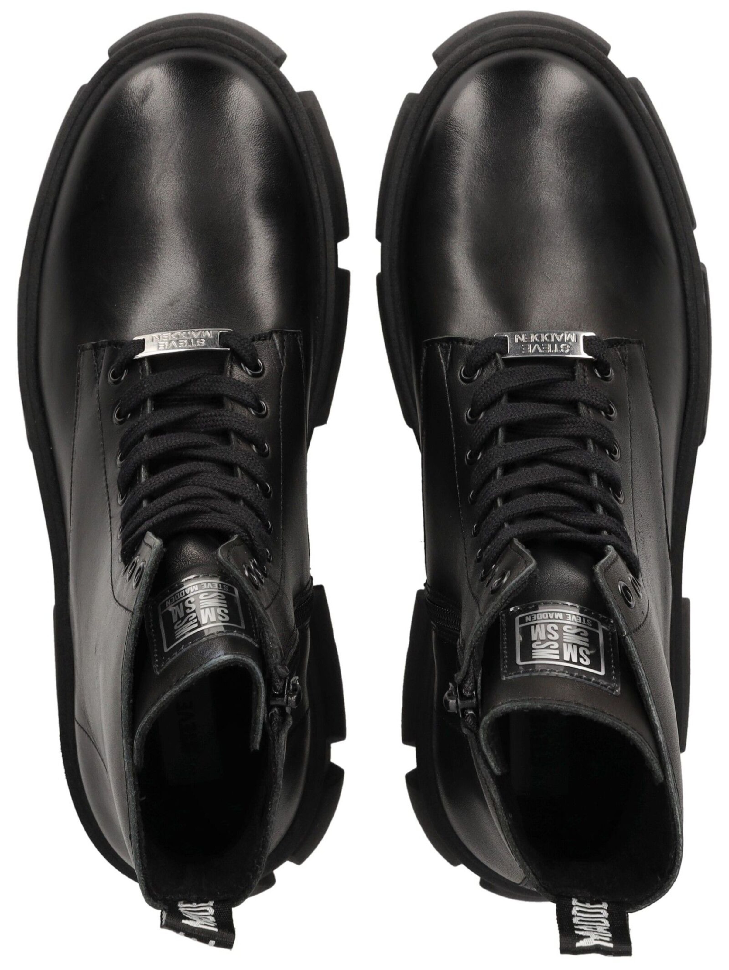 STEVE MADDEN Schnürboots in Schwarz