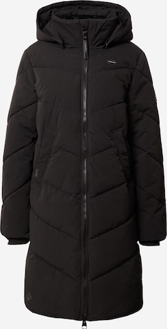 Ragwear Between-Seasons Coat 'Rebelka' in Black: front