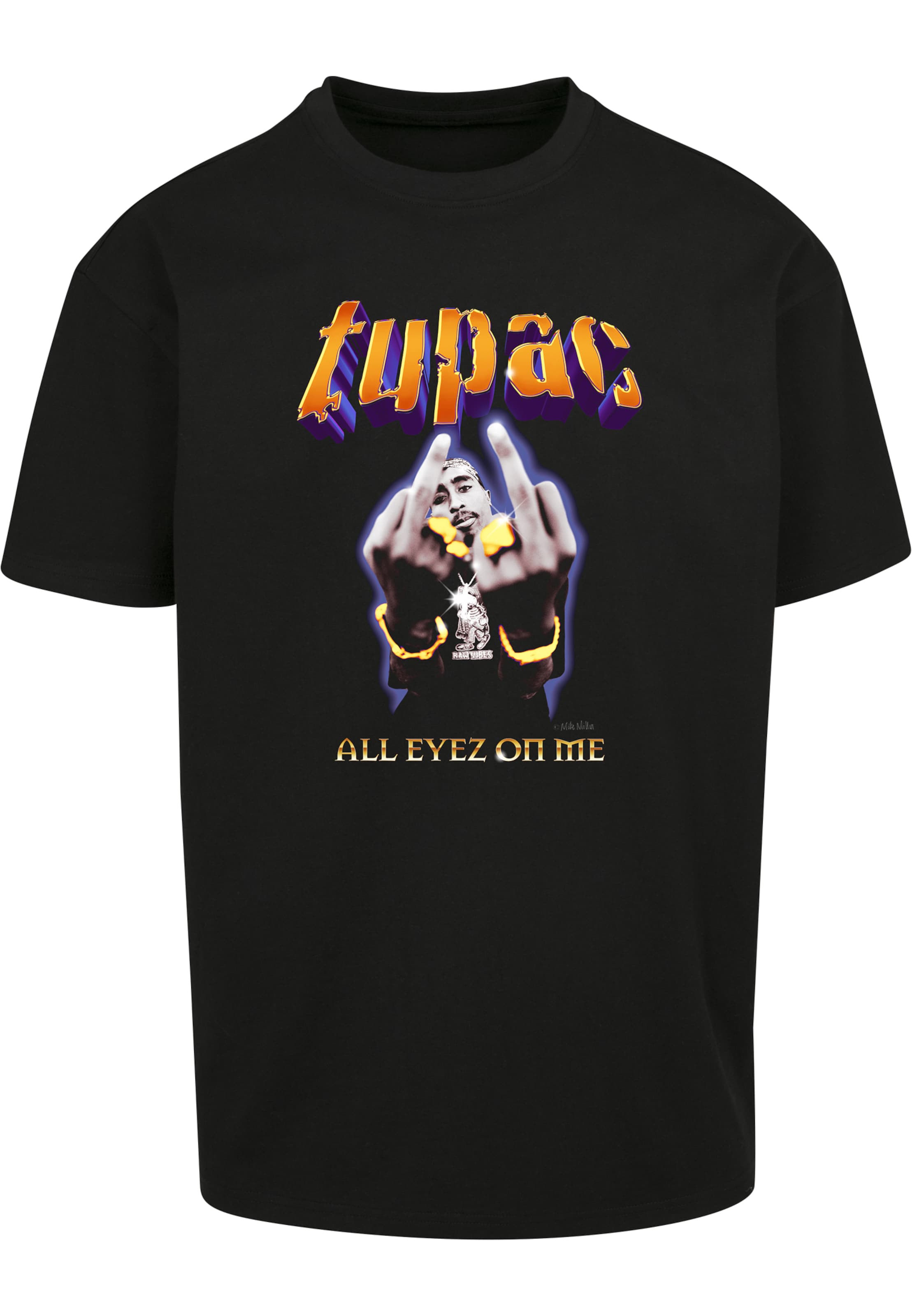 Mister Tee Shirt 'Tupac Thug Passion' in Black: front
