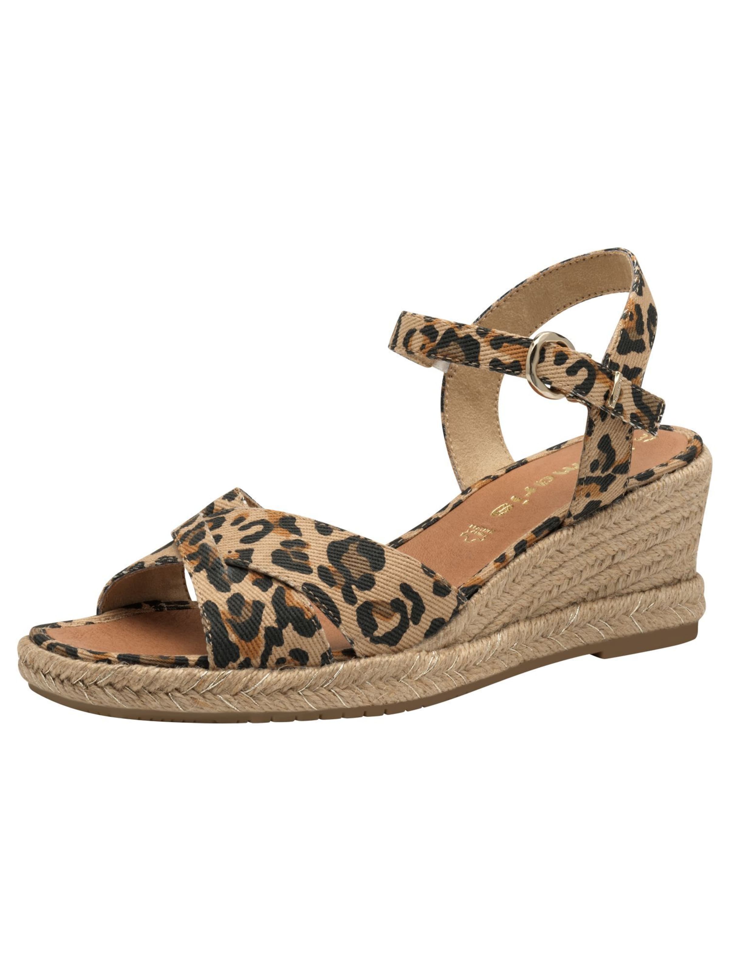 Sandales à lanières Tamaris en marron : devant