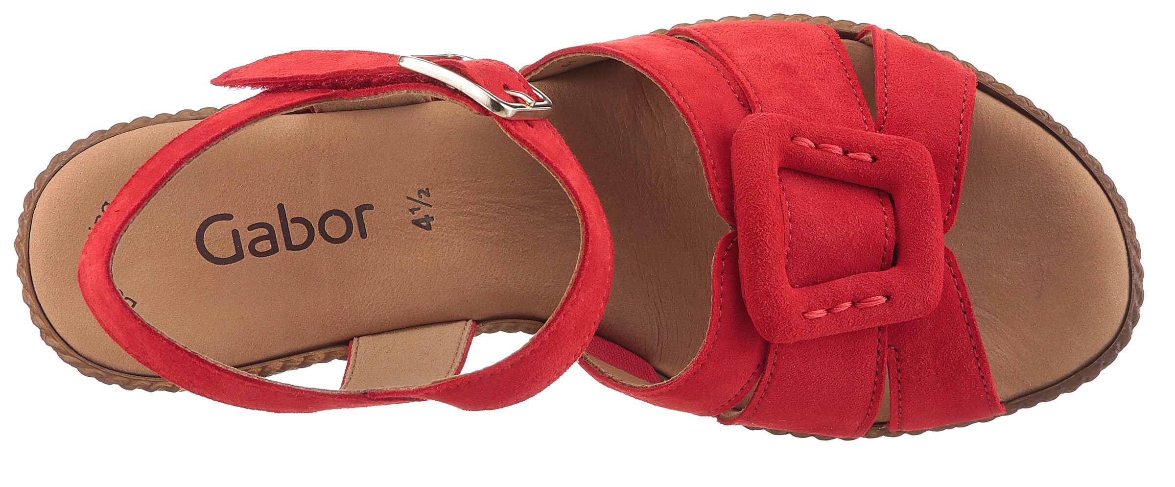 GABOR Sandale in Rot