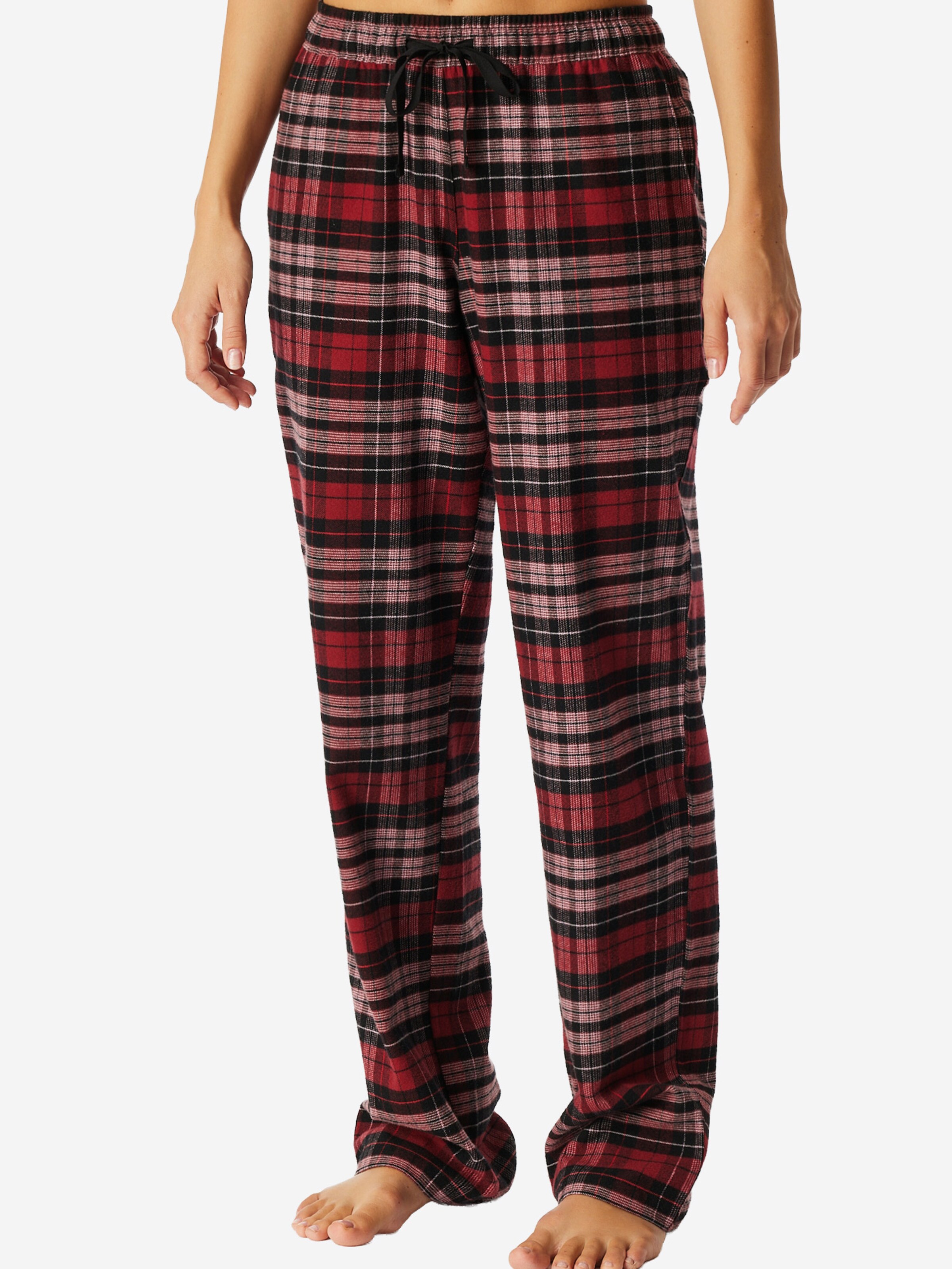 SCHIESSER - Pantalón de pijama ' Mix & Relax ' en rojo: frente