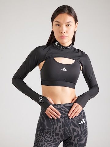 ADIDAS BY STELLA MCCARTNEY - Camisa funcionais em preto: frente