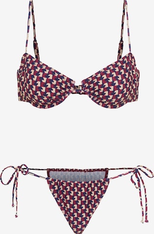 LSCN by LASCANAT-shirt Bikini - crvena boja: prednji dio