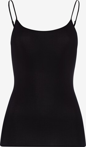 Hanro Spaghettitop ' Cotton Seamless ' in Schwarz: predná strana