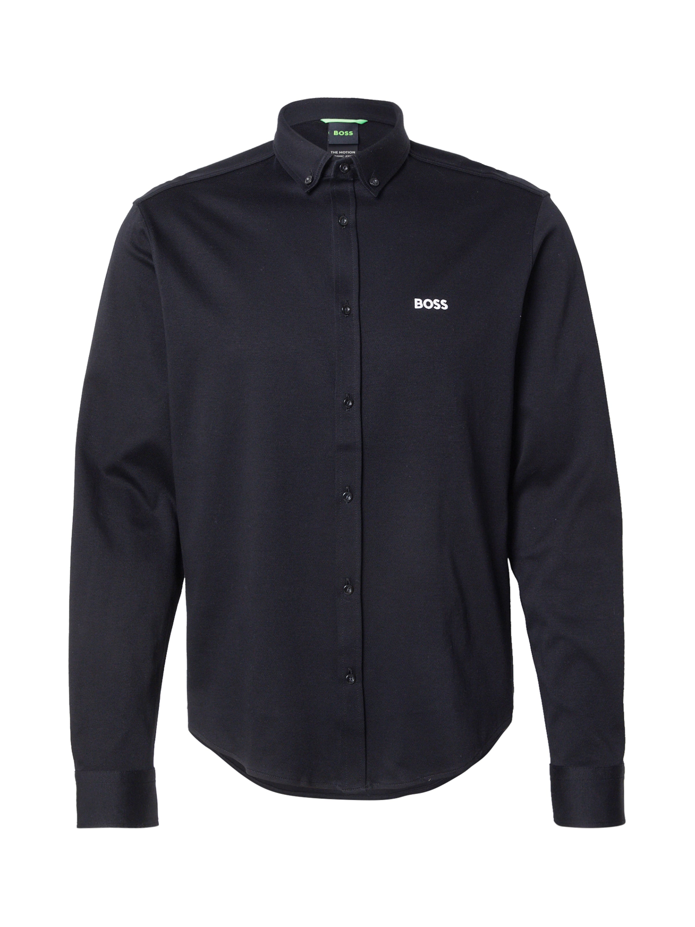 Slim fit Cămașă 'B_Motion L' de la BOSS pe negru: față