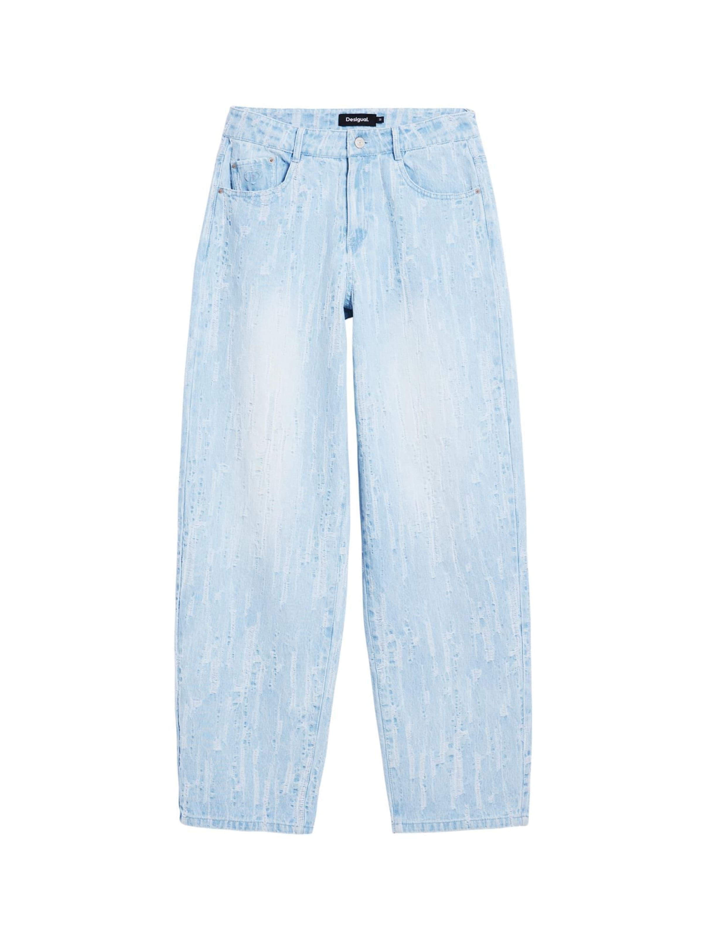 Desigual Baggy Džíny – modrá: přední strana