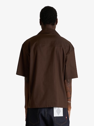 Yes London Regular fit Overhemd in Bruin