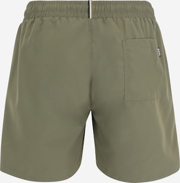 BOSS Black Board Shorts 'Dolphin' in Green