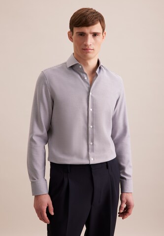 SEIDENSTICKER Slim fit Business shirt 'Smart Classics' in Brown